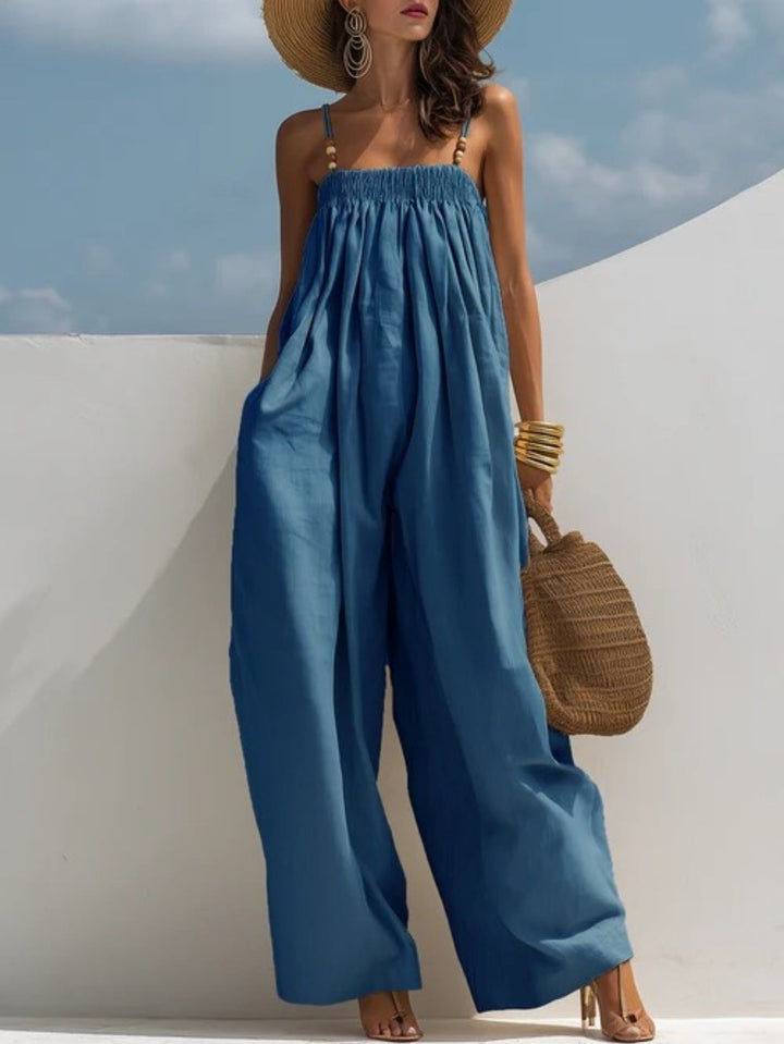 Tamsin - Denim Wide-Leg Jumpsuit