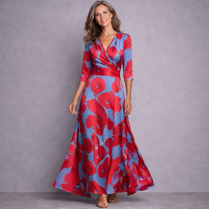 Myrtle - Elegant Maxi Floral Dress