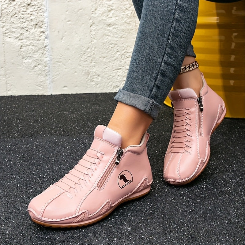 Juniper – All-Weather Comfort Shoes with Zip Closure