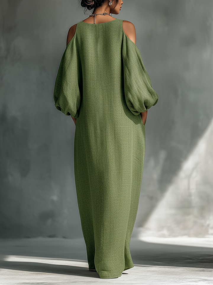 Brea – Cold Shoulder Maxi Dress