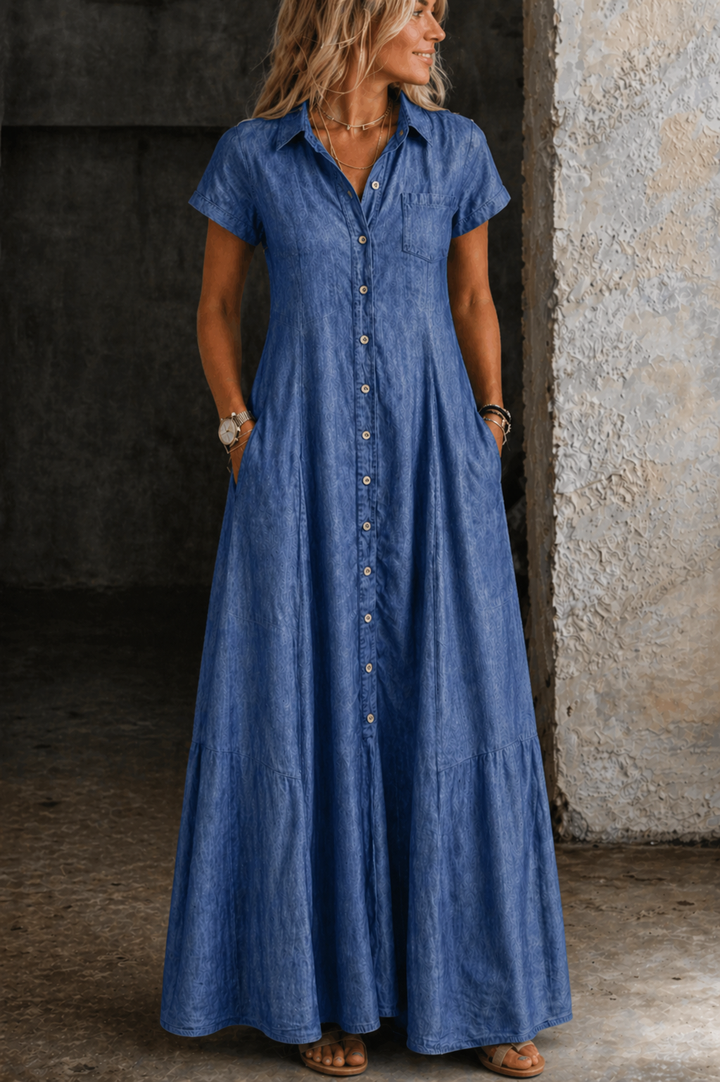 Dovie - Long Denim Dress
