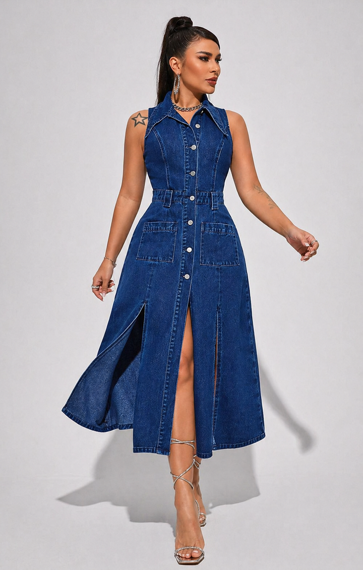 Liora - Open Front Vest Dress