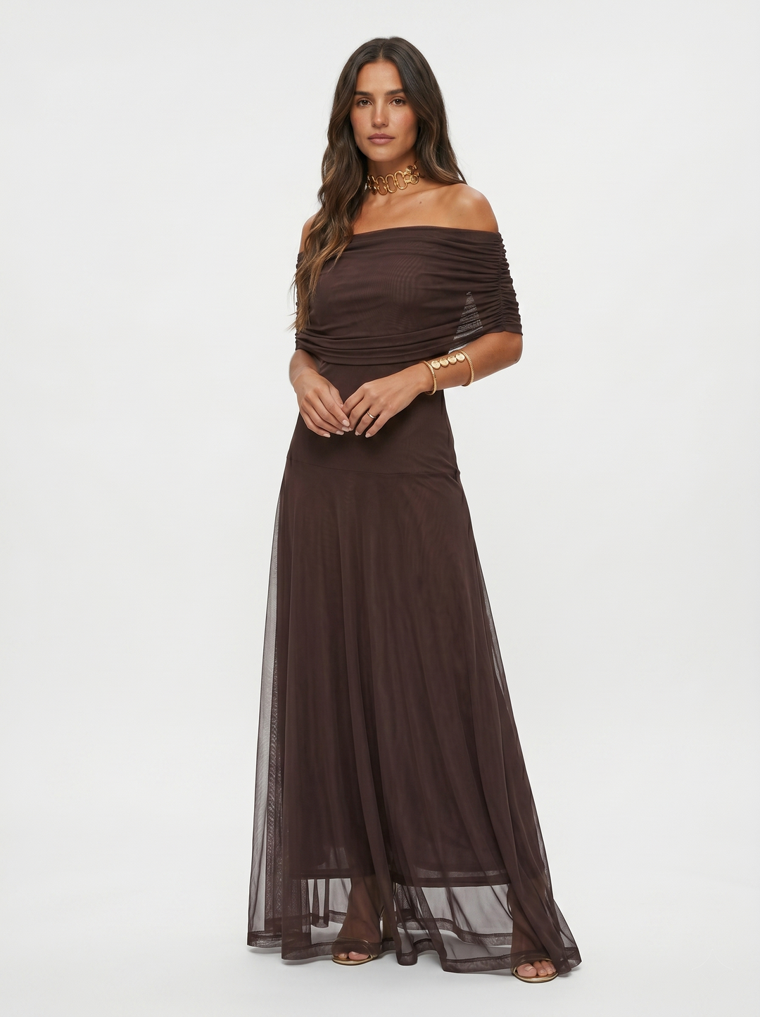 Myla - Elegant Off-Shoulder Maxi Dress