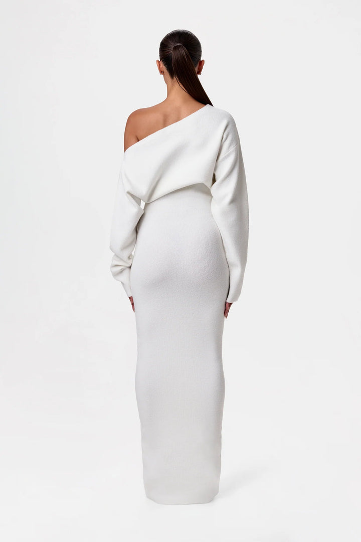 Solara – Luxe Off-Shoulder Dress