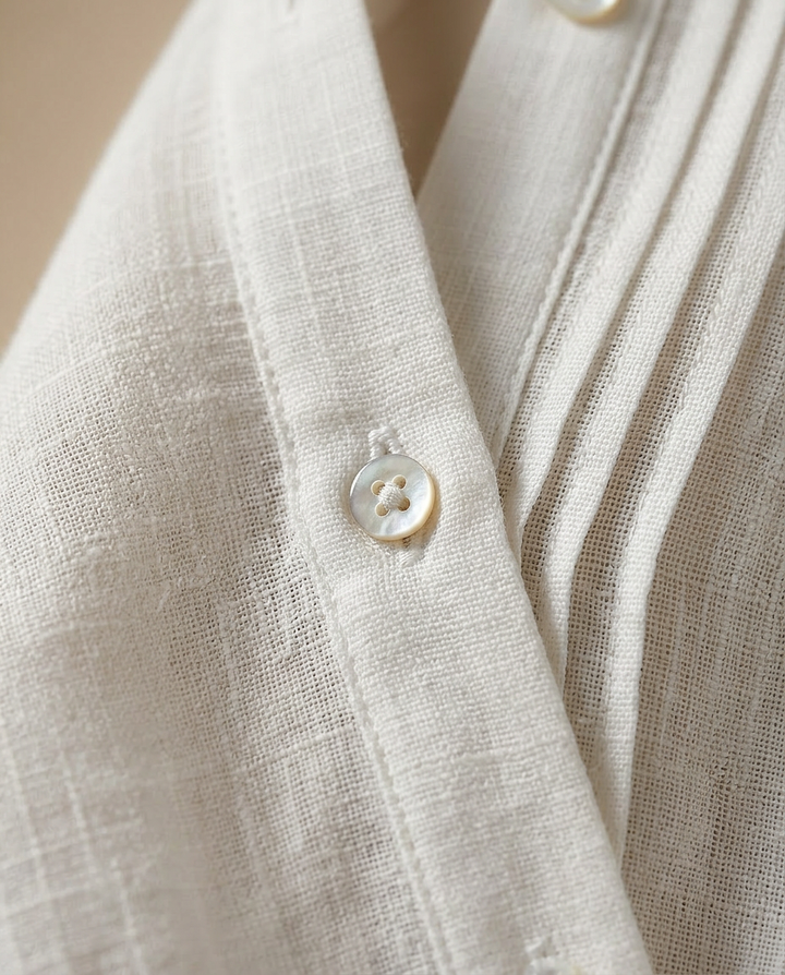 Nerys - Trendy Linen Maxi Dress
