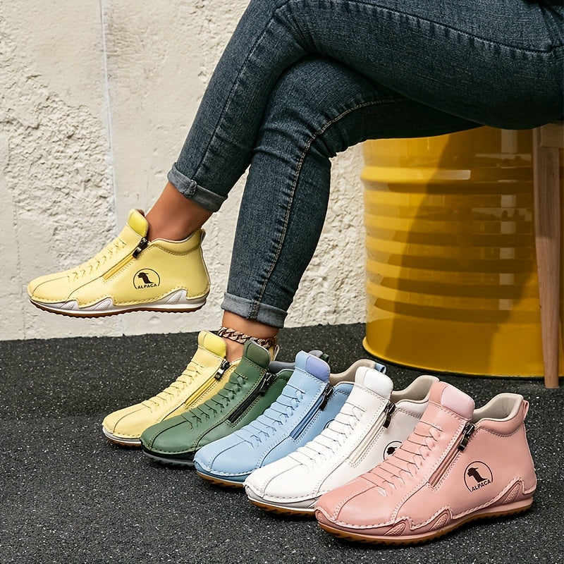 Juniper – All-Weather Comfort Shoes with Zip Closure