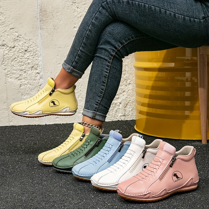 Juniper – All-Weather Comfort Shoes with Zip Closure