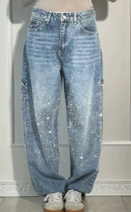 Katherine – Women’s Denim Balloon Trousers for Effortless Confidence