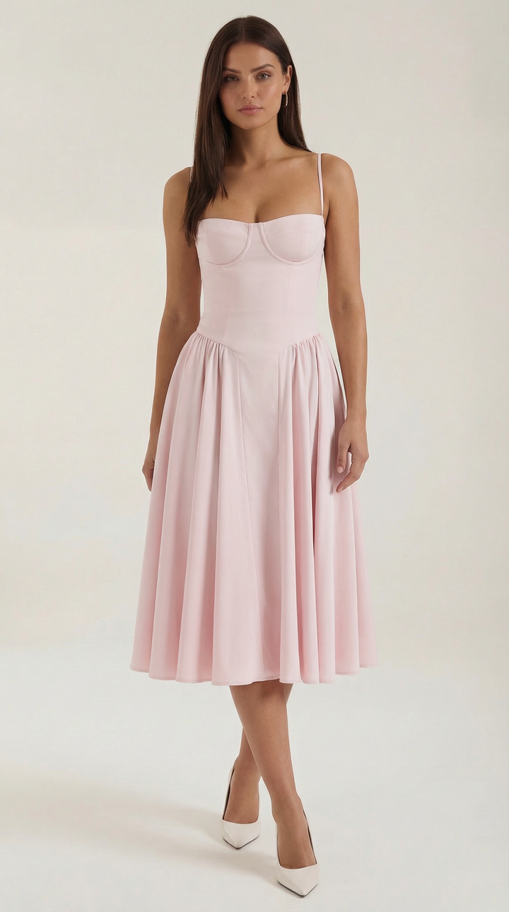 Ophelia – Romantic Cottage-Core Midi Dress